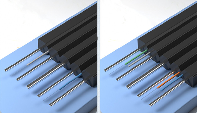 double-fly self-supporting drop cable